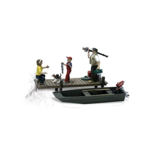 Woodland H0 1923 Vissen met de Familie - Modeltreinshop