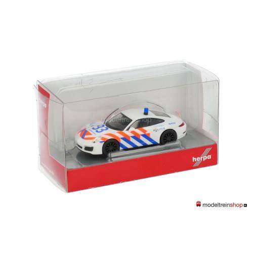 Herpa H0 955034 Porsche 911 (991) Politie (NL) - Modeltreinshop