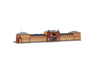 Kibri HO 39373 en 39565 Station Bonn en 2x overkapping - Reeds gebouwd - Modeltreinshop