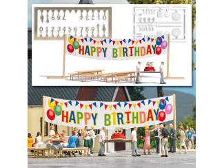 Busch H0 aktie set 6565 Gefeliciteerd met je verjaardag! - Modeltreinshop