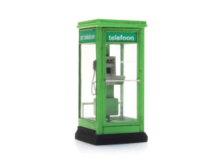 Artitec H0 387.484 Telefooncel 1100 groen jaren 80 - 90 kant en klaar resin, geverfd - Modeltreinshop