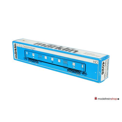 Marklin H0 4026 V2 Bagage Rijtuig Pw4ymg / Pw4ym van de DB met sluitlicht - Modeltreinshop