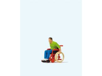 Preiser H0 28164 Man in rolstoel - Modeltreinshop