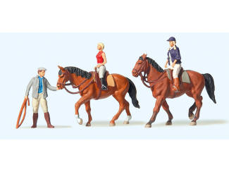 Preiser H0 10502 Paard rijden op de manage - Modeltreinshop