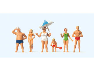 Preiser H0 10283 Familie Krause aan het strand - Modeltreinshop