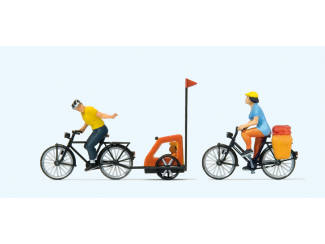 Preiser H0 10636 Fietstocht met het gezin - Modeltreinshop