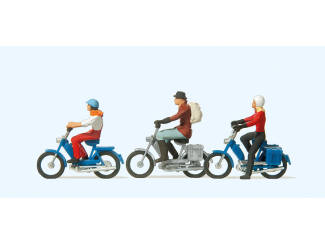 Preiser H0 10125 Snorfietsers - Modeltreinshop