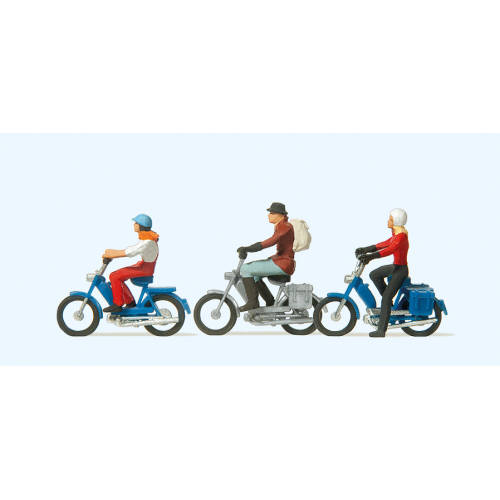 Preiser H0 10125 Snorfietsers - Modeltreinshop