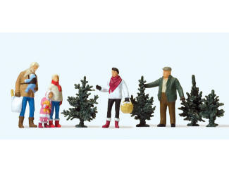 Preiser H0 10627 Kerstbomen verkoop - Modeltreinshop