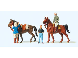 Preiser H0 10503 Figuren bij de Manege - Modeltreinshop