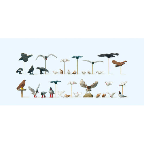 Preiser H0 10169 Vogels - Modeltreinshop