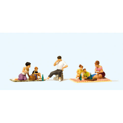 Preiser H0 10617 Picknicken - Modeltreinshop