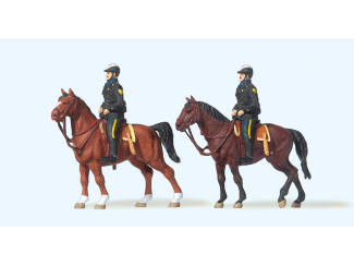 Preiser H0 10397 Bereden Politie USA - Modeltreinshop