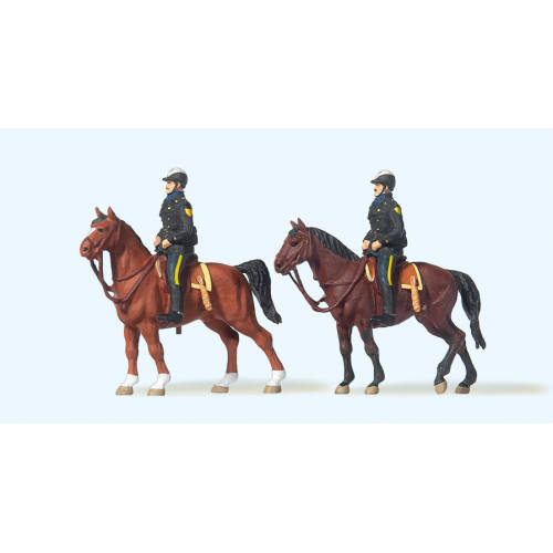 Preiser H0 10397 Bereden Politie USA - Modeltreinshop