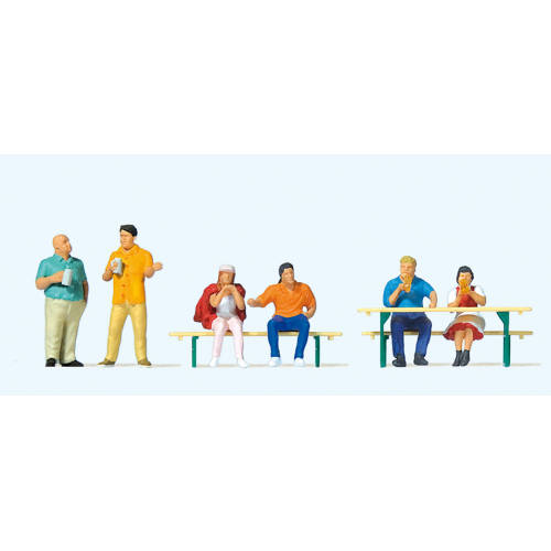 Preiser H0 10701 Figuren aan het bier - Modeltreinshop