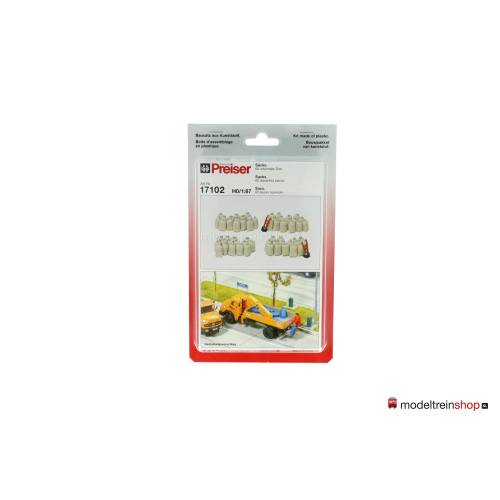 Preiser H0 17102 60 Zakken - bouwpakket - Modeltreinshop