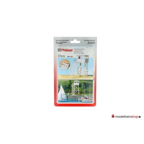 Preiser H0 17313 Bouwpakket uitzichttoren strandwacht - Modeltreinshop