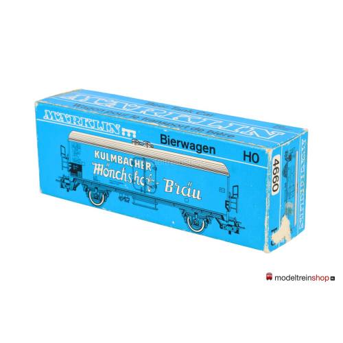 Marklin H0 4660 Bierwagen KULMBACHER MÖNCHSHOF-BRÄU Tehs 50 DB - Modeltreinshop