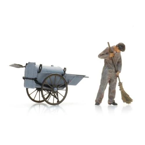 Artitec H0 5870055 Straatveger met karretje - Modeltreinshop