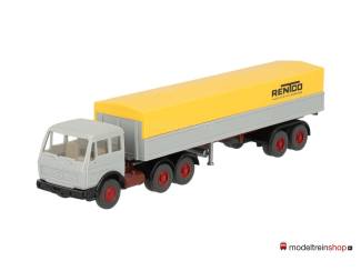 Wiking H0 515 Mercedes-Benz NG 2632 S Pritschensattelzug RENTCO - Modeltreinshop