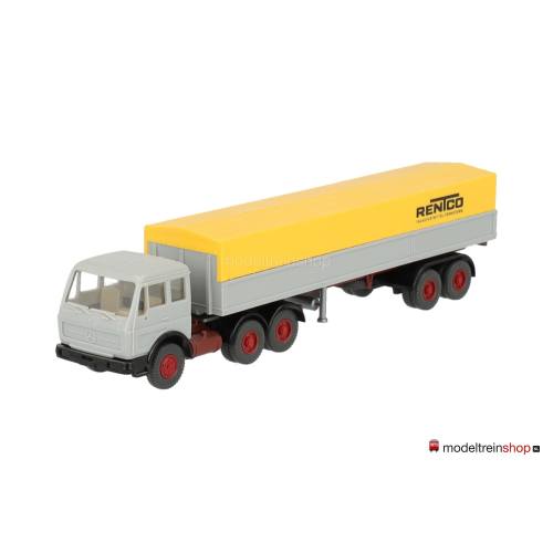 Wiking H0 515 Mercedes-Benz NG 2632 S Pritschensattelzug RENTCO - Modeltreinshop