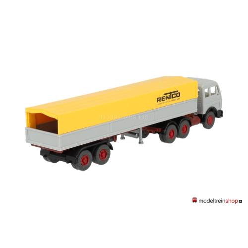 Wiking H0 515 Mercedes-Benz NG 2632 S Pritschensattelzug RENTCO - Modeltreinshop