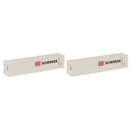 Faller HO 182153 40' Container DB Schenker 2 stuks - Modeltreinshop