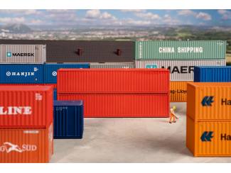 Faller HO 182154 40' Container Rood 2 stuks - Modeltreinshop