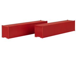 Faller HO 182154 40' Container Rood 2 stuks - Modeltreinshop