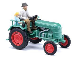 Busch H0 40072 Traktor met daarop Boer en Kind - Modeltreinshop