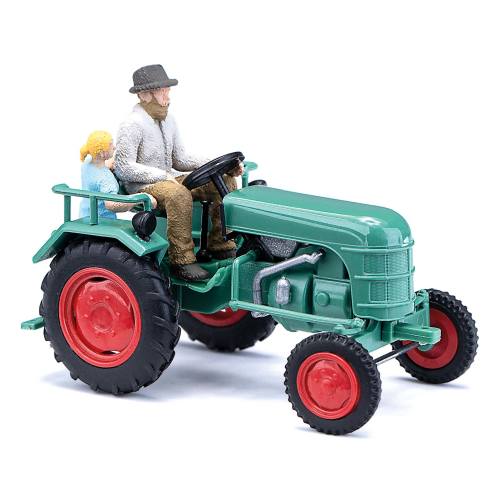 Busch H0 40072 Traktor met daarop Boer en Kind - Modeltreinshop