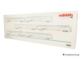 Marklin H0 4367 Zesdelige set EuroCity-sneltreinrijtuigen "Le buffet Suisse" van de SBB CFF FFS - Modeltreinshop