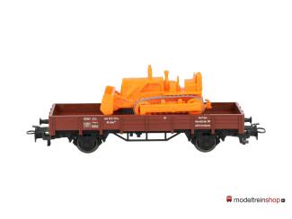 Marklin H0 4424 V16 Lageboordwagen met bulldozer - Modeltreinshop