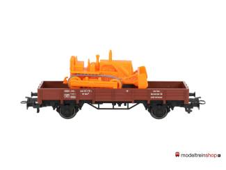 Marklin H0 4424 V16 Lageboordwagen met bulldozer - Modeltreinshop