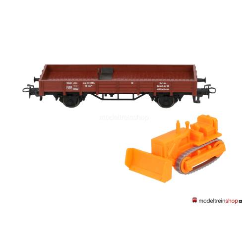 Marklin H0 4424 V16 Lageboordwagen met bulldozer - Modeltreinshop