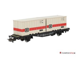 Marklin H0 4664 V2 Container wagen Typ Berlin / Lgjs 598 van de DB - Modeltreinshop