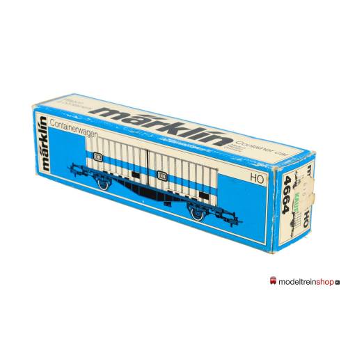 Marklin H0 4664 V2 Container wagen Typ Berlin / Lgjs 598 van de DB - Modeltreinshop