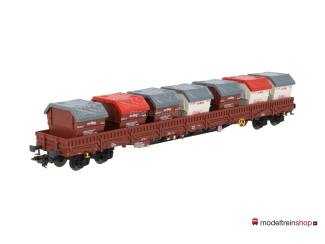 Marklin H0 47086 Rens lageboordwagen met opklapbare rongen en “Awilog” afstortbakken - Modeltreinshop