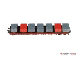 Marklin H0 47086 Rens lageboordwagen met opklapbare rongen en “Awilog” afstortbakken - Modeltreinshop