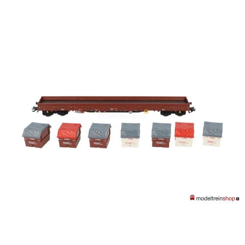 Marklin H0 47086 Rens lageboordwagen met opklapbare rongen en “Awilog” afstortbakken - Modeltreinshop