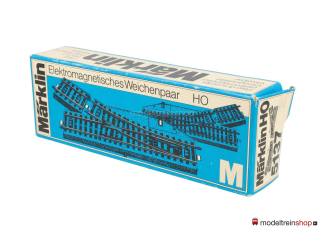 Marklin M Rail H0 5137 Rechte elektrische wissel set - Modeltreinshop
