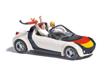 Busch H0 49308 Smart Roadster Voetbalkoorts 2024 Duitsland - Modeltreinshop