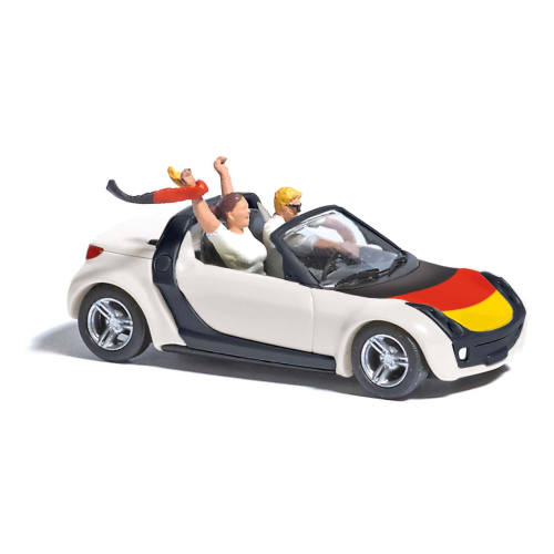 Busch H0 49308 Smart Roadster Voetbalkoorts 2024 Duitsland - Modeltreinshop