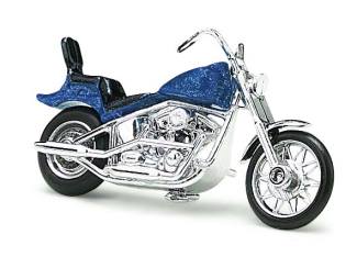Busch H0 40152 Amerikaanse motorfiets blauw - Modeltreinshop