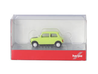 Herpa H0 421140 Mini Cooper Mayfair + schijnwerper, groen (rechts gestuurd) - Modeltreinshop