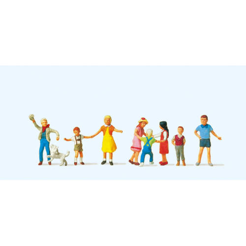 Preiser H0 10530 Spelende kinderen - Modeltreinshop