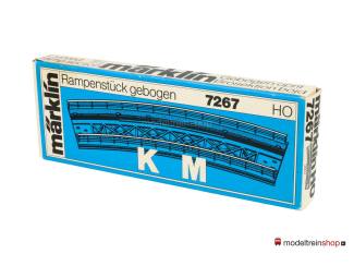 Marklin M Rail H0 7267 Gebogen oprit - Modeltreinshop
