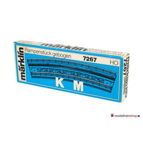 Marklin M Rail H0 7267 Gebogen oprit - Modeltreinshop