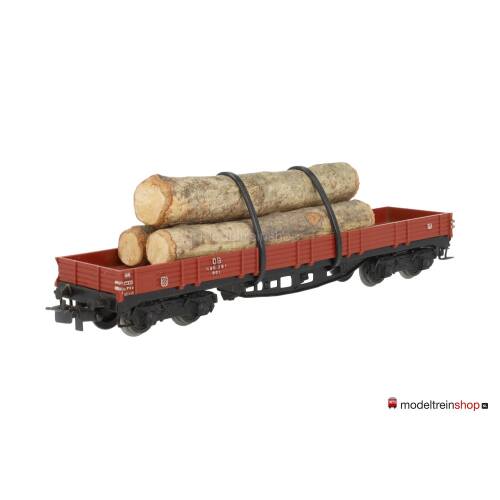 Marklin H0 4514 V05 Lageboordwagen 00t / Rklmm-tu beladen met houtstammen - Modeltreinshop