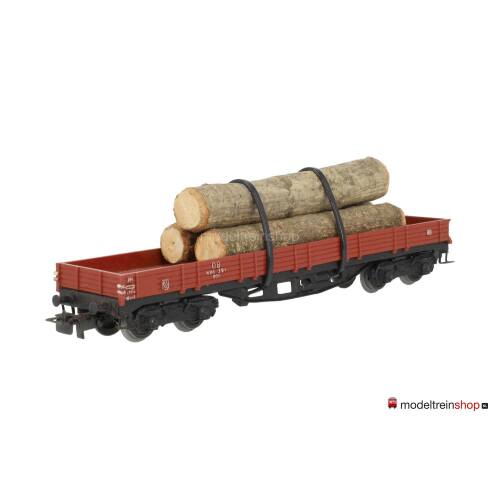Marklin H0 4514 V05 Lageboordwagen 00t / Rklmm-tu beladen met houtstammen - Modeltreinshop